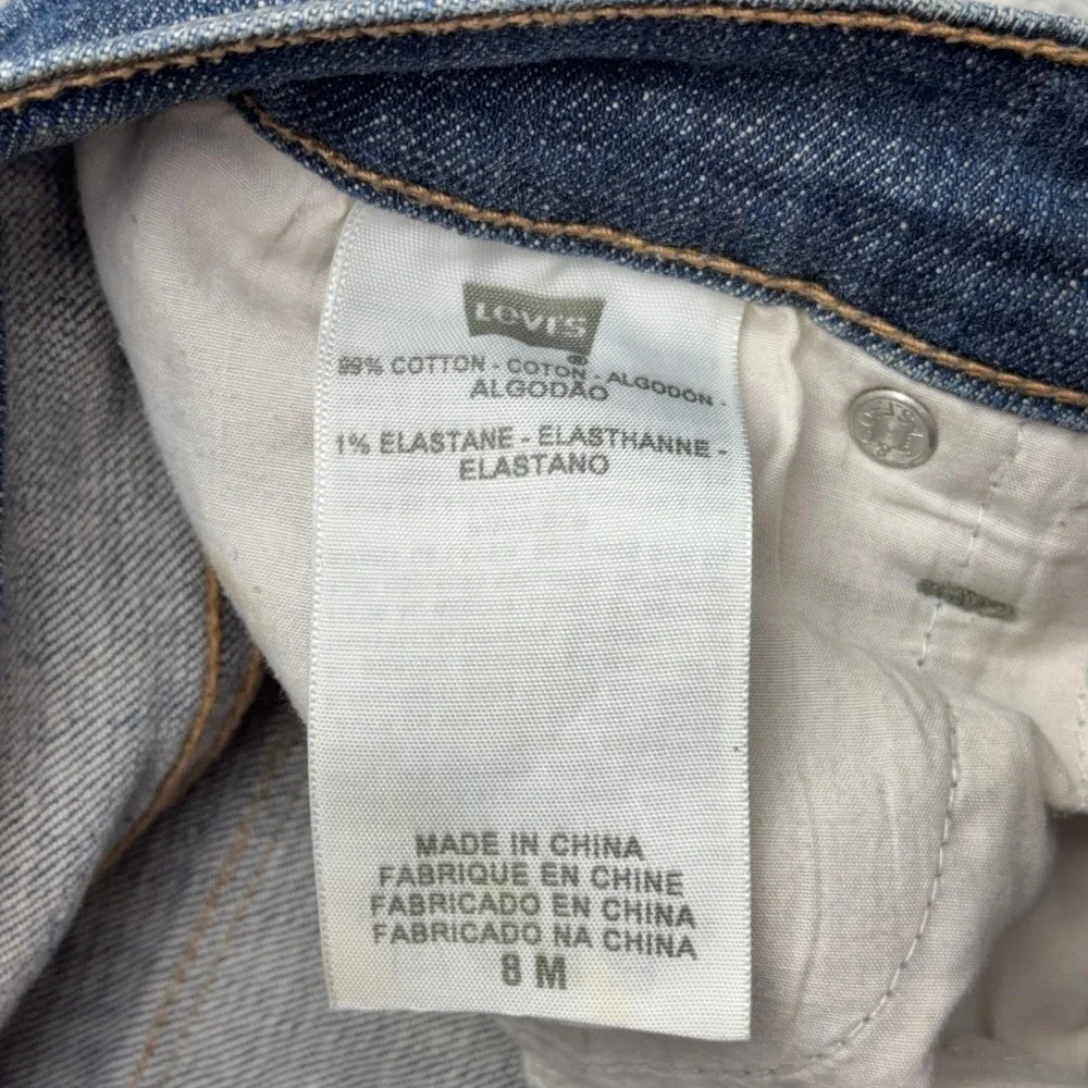 Levi's Jeans Womens 8M Blue Perfectly Slimming Boot Cut 512 Flap Pocket Denim